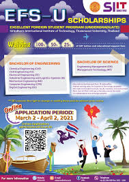 Excellent Foreign Students Scholarships for Undergraduate Students (EFS-U)